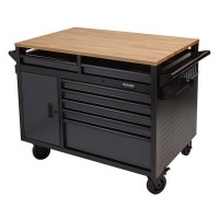 Draper BUNKER® Multi-Functional Workbench Roller Tool Cabinet, 14 Drawer, 48\", Grey £1,694.00